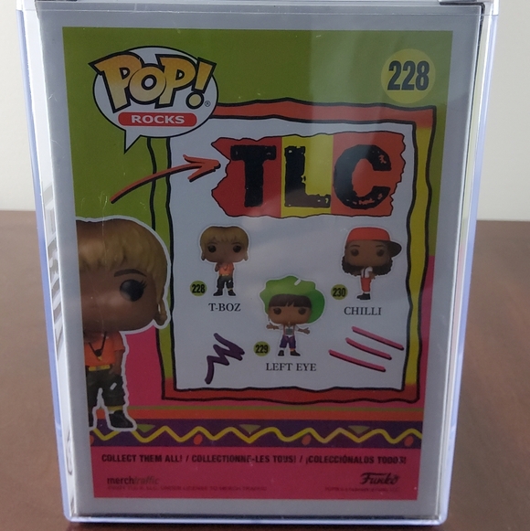 Funko Pop! TLC T-Boz Figure with Green and Orange - Picture 2 of 2